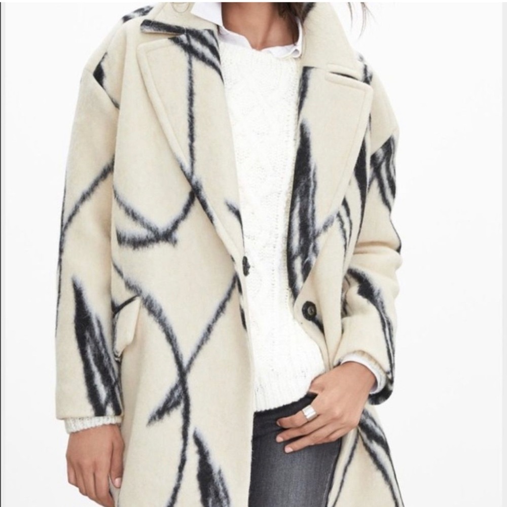 mBanana Republic XO Cocoon wool + alpaca coat (small)